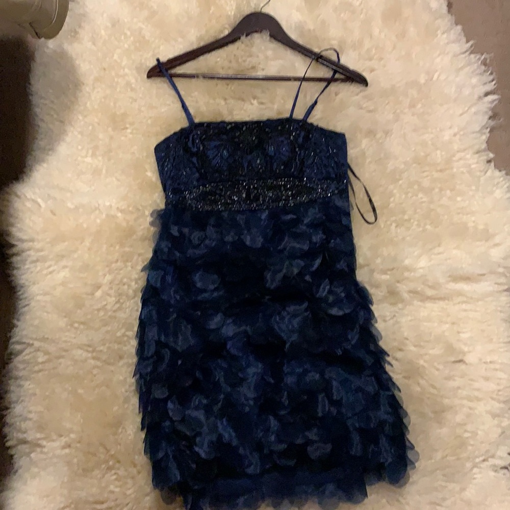 Sue Wong gorgeous beaded top cocktail dress.